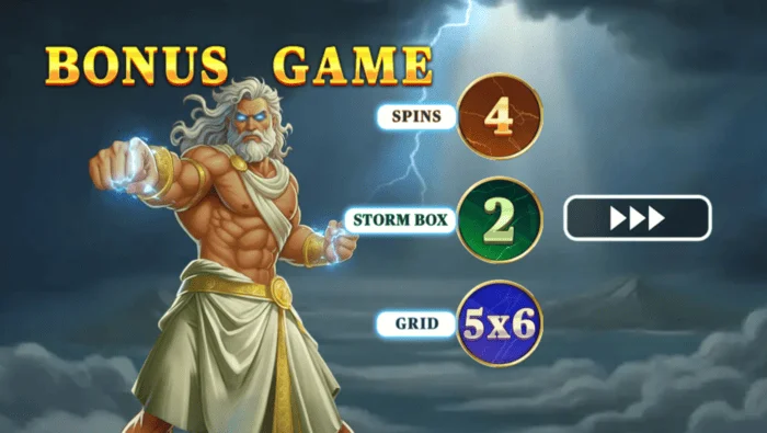 Pots of Power: Zeus - Grille étendue 5×6 en Hold & Win avec Lightning Frames